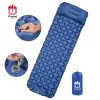 Gear Xeped Camping Mat Sleeping Pad Iatable Matelas avec oreiller coussin d'air ultralier randonnée extérieure Charge d'air rapide