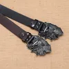 Belts 140CM Length Belt Punk Goth Men Women Fashion Personality Letter Skull Pirate Rock Cowboy