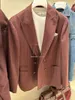 男性ブレザー秋と冬の縞模様のブルネロ長袖ビジネスレジャースーツ