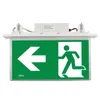 Ceiling mounted Running Man + Arrow Emergency Light Maintained EXIT Sign Lamp