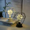 Night Lights Desk Lamp LED Geometric Modeling Table Contemporary Lighting Design Office Desktop