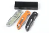 1Pcs New M7725 Flipper Knife 440C Satin Tanto Point Blade G10 with Steel Sheet Handle Ball Bearing Outdoor Camping Hiking Fishing EDC Pocket Knives