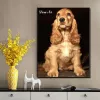 Stitch Pet Dog British Cocker Spaniel Diamant Strass Peinture Animaux Mignons Point De Croix Broderie Image Mosaïque Artisanat Décor À La Maison