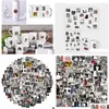 Araba Çıkartmaları 50 PCS/LOT Japon Junji Ito Korku Çizgi Roman Tomie Sticker Black White ITI DIY Styling Dizüstü Bilgisayar Kaykay Dro OT3GH için