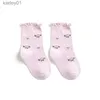 Kids Socks Ladka 0-5T 5Pairs/set Kids Girl Socks Cotton Print Baby Socks for Girls Fashion Soft Toddler Childrens Sock Spring Autumn New yq240314