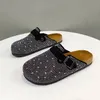 2024 Zomer Damesslippers Mode Glitter Mooie Fee Wind Comfortabele Casual Strand Sandalen Grote Maat 35-44