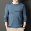 Maglioni da uomo Puro Cashmere Morbido Caldo O-Collo Pullover Casual Inverno Manica Lunga Alta Quanlity Top Tinta Unita Maglione D54