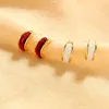 Studörhängen Imitation Pearl Snake Ear Crystal Chain Tassel Pendant Small Simple Earring Jewelry for Women Partihandel Factory