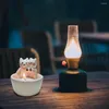 Candle Holders Cartoon Kitten Holder Adorable Cat For Room Kitchen Bathroom Resin Warming Paws Christmas