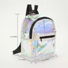 School Bags Ladies Mini Backpack Transparent Summer Jelly Beach Fashion Colorful Adjustable Strap Simple Portable For Teenage Girls