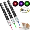 Articoli per feste Divertenti animali domestici LED Laser Toy Puntatore per gatti Luci 5MW Puntatori Lazer ad alta potenza 650Nm Penna indicatore laser rosso blu verde Potente