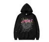 安い卸売スパイダーパーカーsp5der Young Thug 555555 Angel Pullover Pink RedパーカーフーディーパンツメンズSP5DERS印刷スウェットシャツ最高品質の多くの色