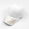 Cappellini da baseball CNTANG Berretto da baseball in cotone con ricamo floreale da donna Snapback Moda Cappello Hip Hop Casquette Ragazze all'aperto Tempo libero per donna