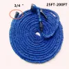 Reels Magic Tuinbewateringsslang Water Flexibele uitbreidbare slang Car Wash EU/US Snelkoppeling Groen Blauw 25FT200FT