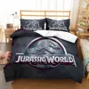 Set 3D Print Jurassic Dinosaur Ladding Set garçons filles jumelles de couette queen-taille couvercle d'oreiller lit de lit Kid