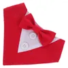 Vêtements pour chiens Chiot Bandana Triangle réglable Écharpe Pet Cool Bib Cravates Collier de chat