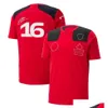Motorcykelkläder 2023 Ny F1 T-shirt Mens Shirts Forma 1 Red Team Kort ärm T-shirts Summer Racing Clothing Jersey Custom Drop de otfxg