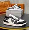 Berömda varumärke Italien Män i centrum av Sneakers Shoes Calfskin Leather Trainers Platform Sole Sport Comfort Footwear Low-Top Casual Flats EU38-46