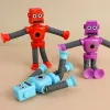 Dehnbares Saugnapf-Roboterspielzeug für Kinder, formverändernde Teleskop-Pop-Röhren, sensorisches Spielzeug für Mädchen und Jungen, Stressabbau-Spielzeug, Geschenke