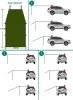 Укрытия Портативный автомобильный навес для кемпинга, боковая палатка на крыше автомобиля, анти-УФ солнцезащитный козырек, водонепроницаемый тент, зонтик от дождя, навес от дождя для внедорожника, джипа