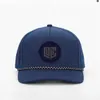 Berretto da baseball in corda di gomma PVC personalizzato all'ingrosso a 5 pannelliCappello impermeabile con foro perforato tagliato al laser gorras Cappello sportivo per papà