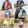 Sac de Transport pour chat espace sac à dos pour animaux de compagnie respirant Portable sac à dos Transparent chiot chien Transport espace Capsule sac animaux de compagnie 240309