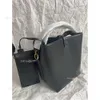 2024 Designer Bag Shiny Leather Bucket Crossbody Tote 2-in-1 Mini Purse Shoulder Bags Women Bags High Quality S Handbags Shoulder Bag