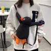 Zaini 38 cm Pinguino Zaino in peluche Cartone animato Simpatico pinguino Peluche Borsa a tracolla per animali di peluche per bambini Ragazze Compleanno Migliori regaliL2403