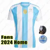 2024 Koszulki piłkarskie Argentyny Messis Otamendi de Paul Argentyna Narodowa drużyna Copa Dybala Martinez Kun Aguero Maradona Football Shirts