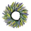 Decorative Flowers Spring Grass Wreath Hanging Elegant Wedding Party Floral For Holiday Wall Living Room Indoor Patio