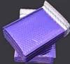 Roxo poli bolha mailers envelopes acolchoados auto selo mailing envelopes sacos pacote 50 pçs 1823cm embalagem bags5547111