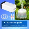 Tillbehör Fish Tank Oxygenation Air Pump Set Aquarium Accessories Aerator Ultra Silent Fish Oxygen Airpump Enkel Double Outlet Air Pump