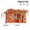 3D Puzzles Piececool 3D Puzzle Wedding Bed Metal Model Kits Diy Set Chinese Style Toys for Adult Jigsaw för Relaxtion 240314