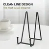 Dekorativa plattor 1 st display Bild Enapel Metal Plate Stands Holder Bilder Frame Po Stand Art Kitchen Home