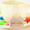 Keychains Llaveros!Creative Rhinestone Handbag Key Chains Ring Holder Fashion Metal Car Keychain Charm Bag Keyring Women Jewelry Gift R134