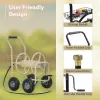 Reels Garden Hose Reel Cart with Wheels Garden Lawn Water Truck Water Planting Cart Heavy Duty Outdoor Yard Water Planting Holds