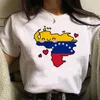 Damen T-Shirts Venezuela Top Frauen Japanisch Sommer Weiblich Lustige Designer Manga Kleidung