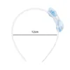 Hair Accessories 2024 Cute Bowknot Sequins Transparent Hairbands With Teeth For Girls Kids Sweet Ornament Headband Fashion