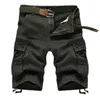 Zomer Heren Multi Pocket Militaire Cargo Shorts Mode Mannelijke Katoen Kaki Heren Tactische Shorts Korte Broek Streetwear 240312