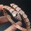 Créateur de mode bracelet de créateur bijoux femme or rose platine serpent bracelet bracelet en or bijoux de luxe pour hommes bracelet bracelets pour femmes cadeaux pour co
