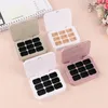 Storage Bottles Portable Plastic Square Eyeshadow Case 9 Grids Palette Eye Makeup Box Empty Dish Diy