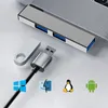 I 1 USB-dockningsstation OTG 3.0/Type-C 3.0 till 3 Multi Port Hub Speed ​​5.0 Gbps för PC Computer Laptop