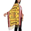 Foulards Afrique Géométrique Amazigh Kabyle Tapis Gland Écharpe Femmes Doux Maroc Style Châles Wraps Dames Hiver