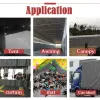 Filets gris toile robuste épaissir bâche en PVC tente de Camping en plein air auvent Pergola abri solaire abri de voiture auvent couverture de bâche de camion