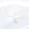Zilveren diamanten maan hanger ketting dames Japanse en Koreaanse editie sieraden Veelzijdige elegantie kraag ketting 12py