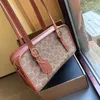 Designer di spalle vintage sacca sacca sacca zip da donna di lusso da donna marrone fiore tote in pelle bowbody borse da bowboy borsetta e borse borse borse