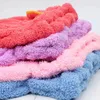 Asciugamano da donna Cappello per asciugare i capelli Berretto ad asciugatura rapida Bagno per ragazze Tinta unita Prodotti da bagno asciutti ad assorbimento morbido