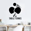 Klistermärken bord tennis vägg vinyl dekal ping pong sport design vägg konst väggmålning gym vägg affisch dekoration sport älskare tapeter ay1110