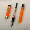 Fountain PenS Fountain Penns Jinhao Centennial 100 Harts Fountain Pen Iridum F NIB Med Converter Sliver Clip Business Office Writing Ink Pens Studenter Gifts Q240314