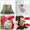 Keychains 128Pcs Sublimation Keychain Blanks Set Key Rings Heat Transfer Tassels MDF Blank-Round